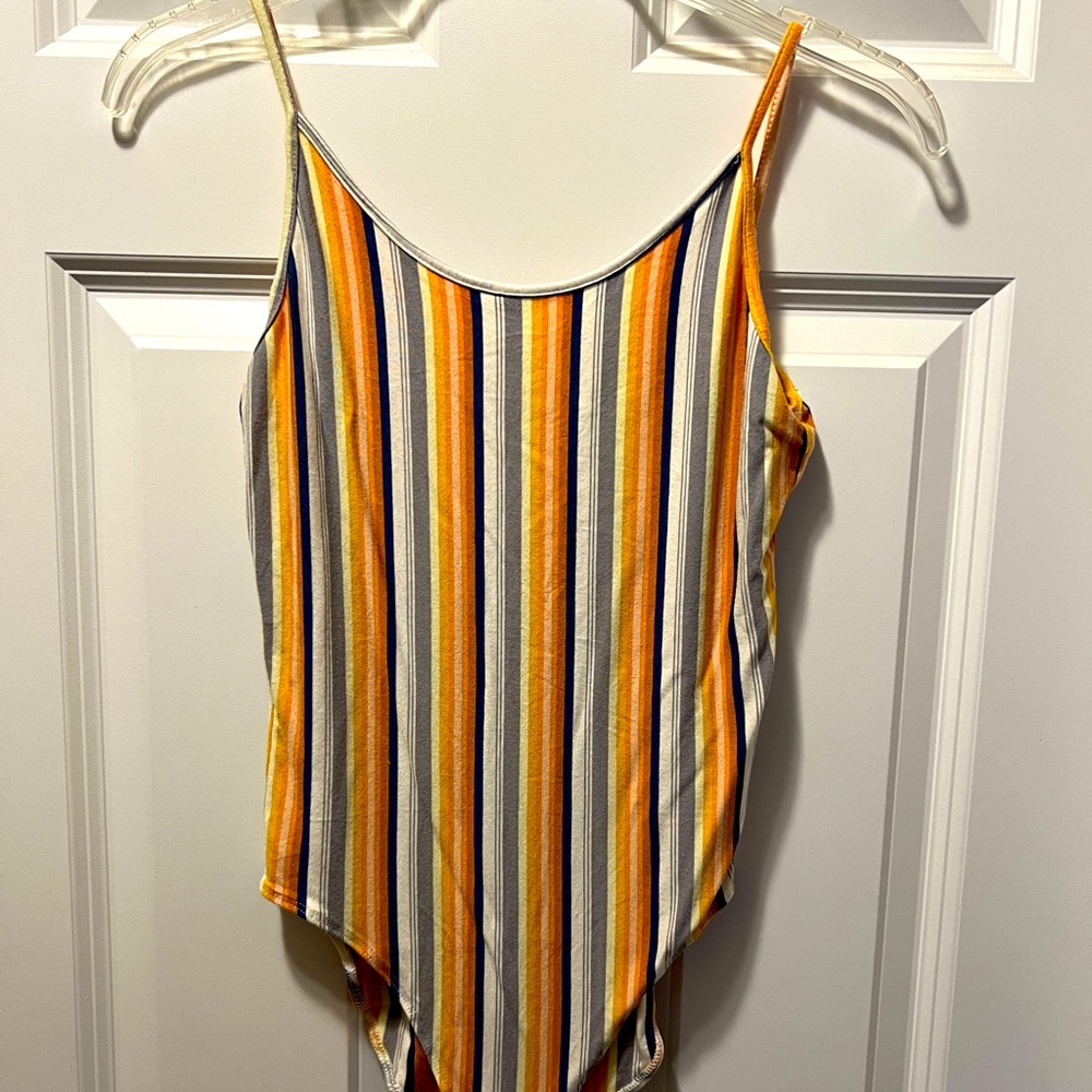 American Eagle Striped Bodysuit, Size XS
